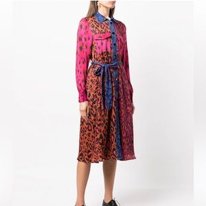 Farm Rio Silky Shirt dress (NWOT)